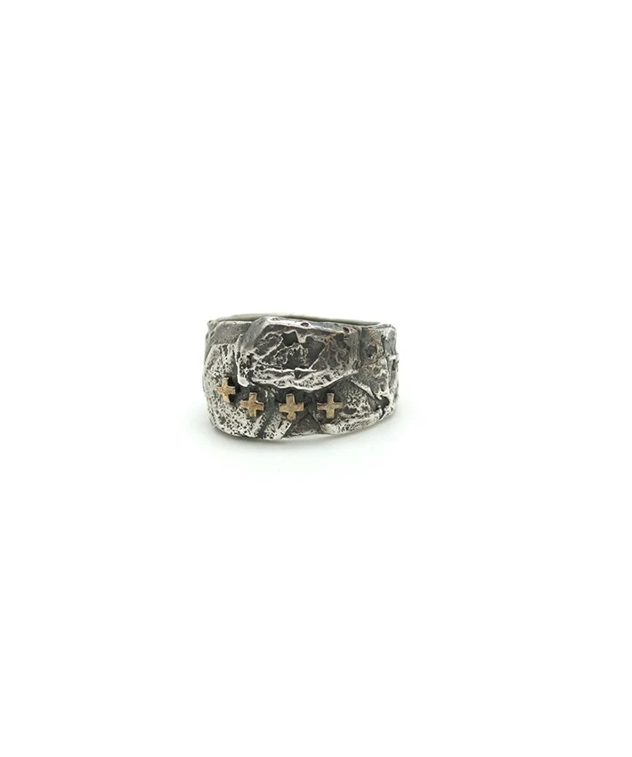Tobias Wistisen Narrow Rock Cross Ring